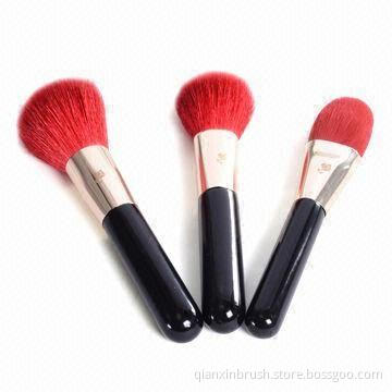 Makeup brushes, wooden handle